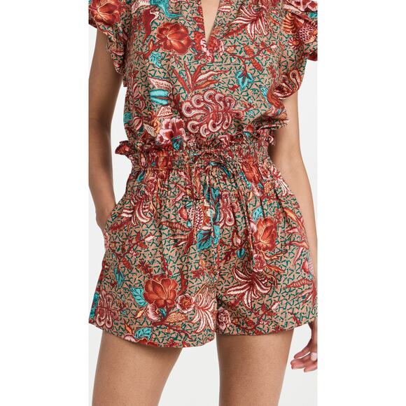 Ulla Johnson 'Rylan' Brown Cotton Shorts Size 0 - Picture 1 of 4